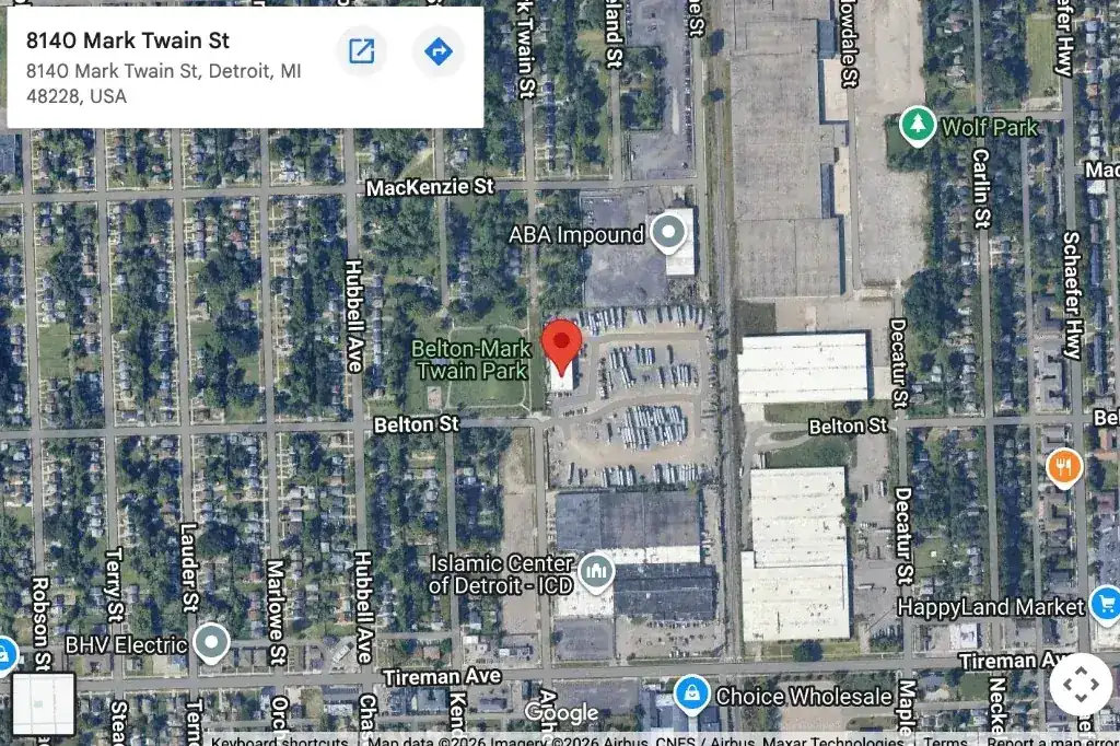 Detroit HQ Map Satellite Preview